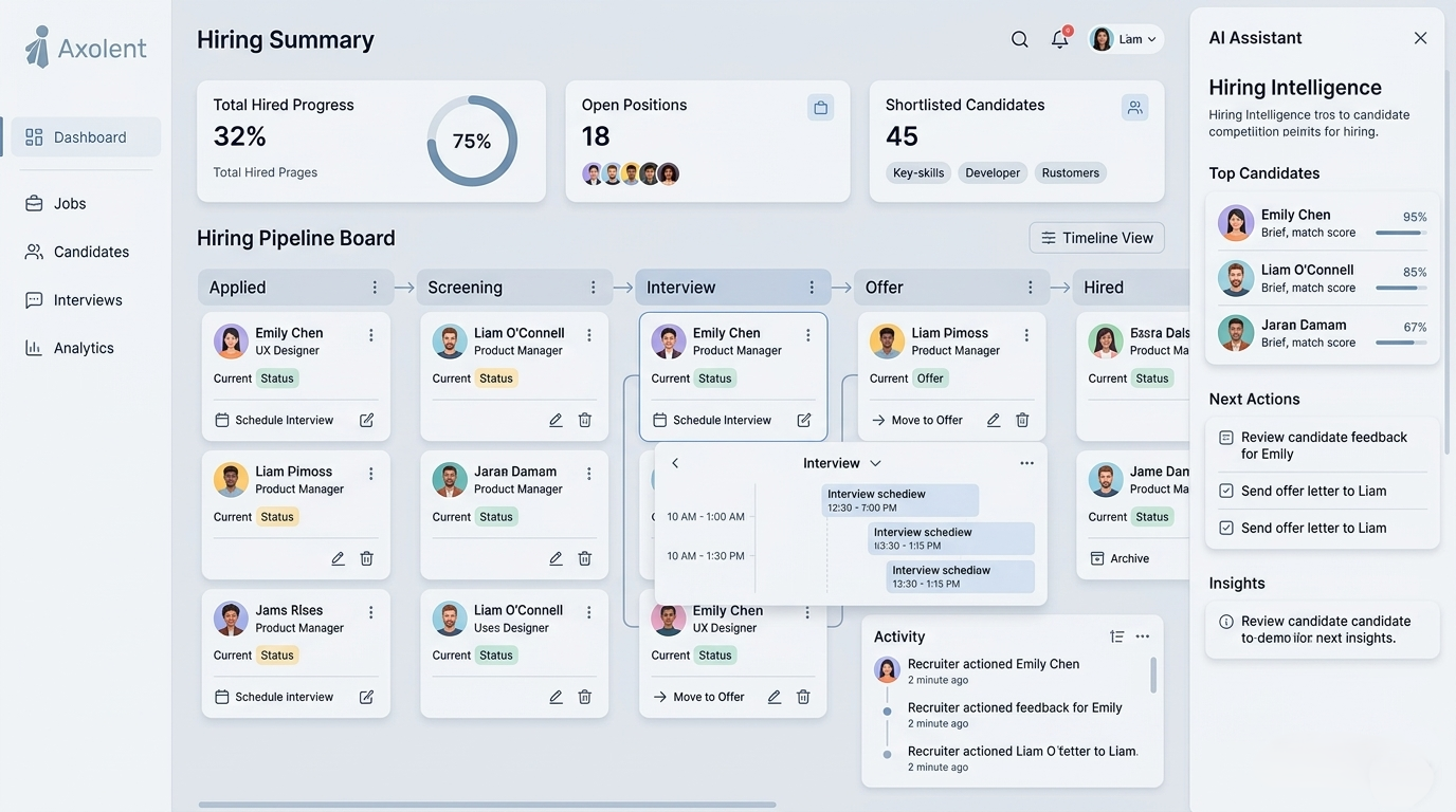 HR & Recruitment Platform for Axolent preview